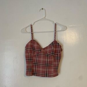 Pink Cropped Top
